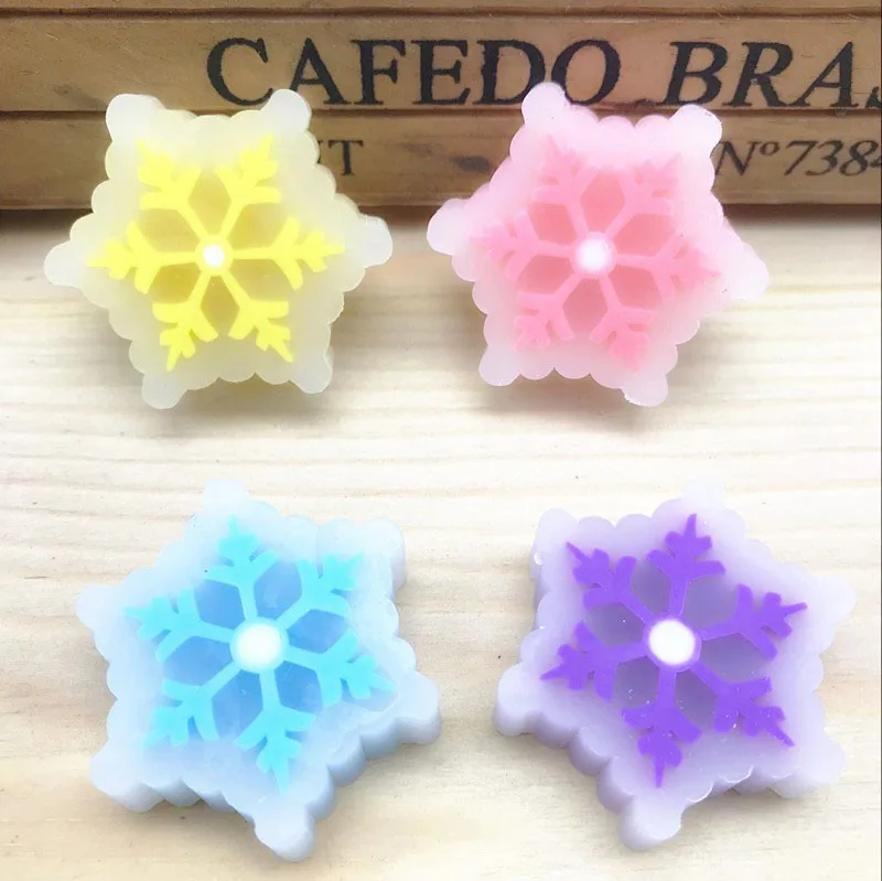 student rubber snowflake erasers