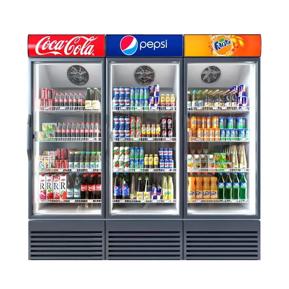 1200l Pepsi Beverage Refrigerator With Glass Door Commercial Beverage
