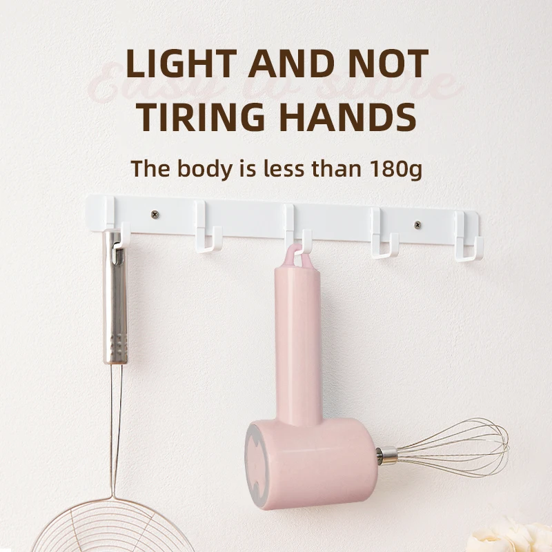 Hot Selling Portable Rechargeable Electric Egg Beater Stainless Steel Mini Egg Whisk Egg Beater Electric Food Mixer for Kitchen