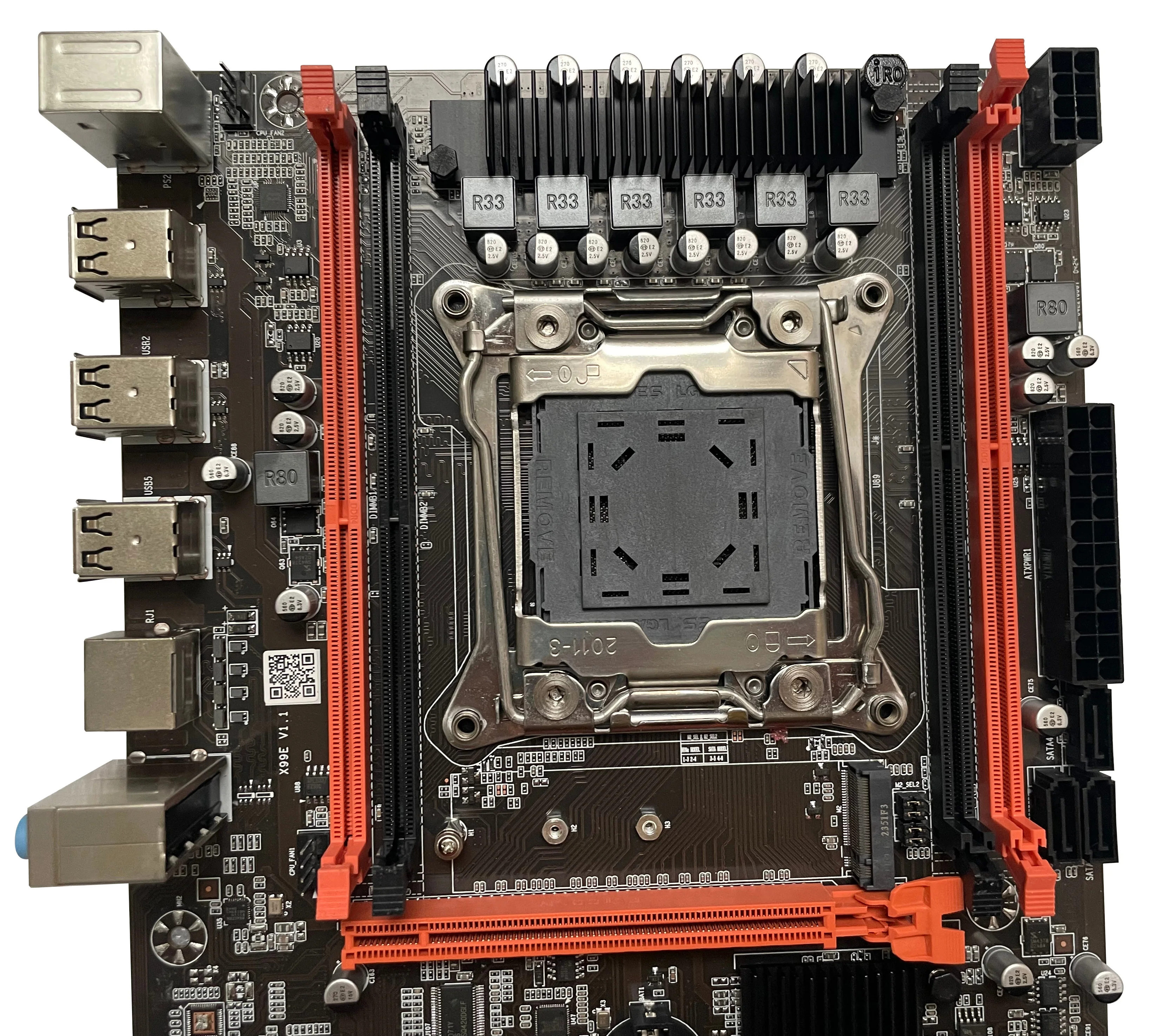 X99E Lga2011 Ddr4 Motherboard Intel Hm55 Pm55 mendukung prosesor E5 Xeon V3  seri SATA Desktop Gaming Mainboard Mother Board