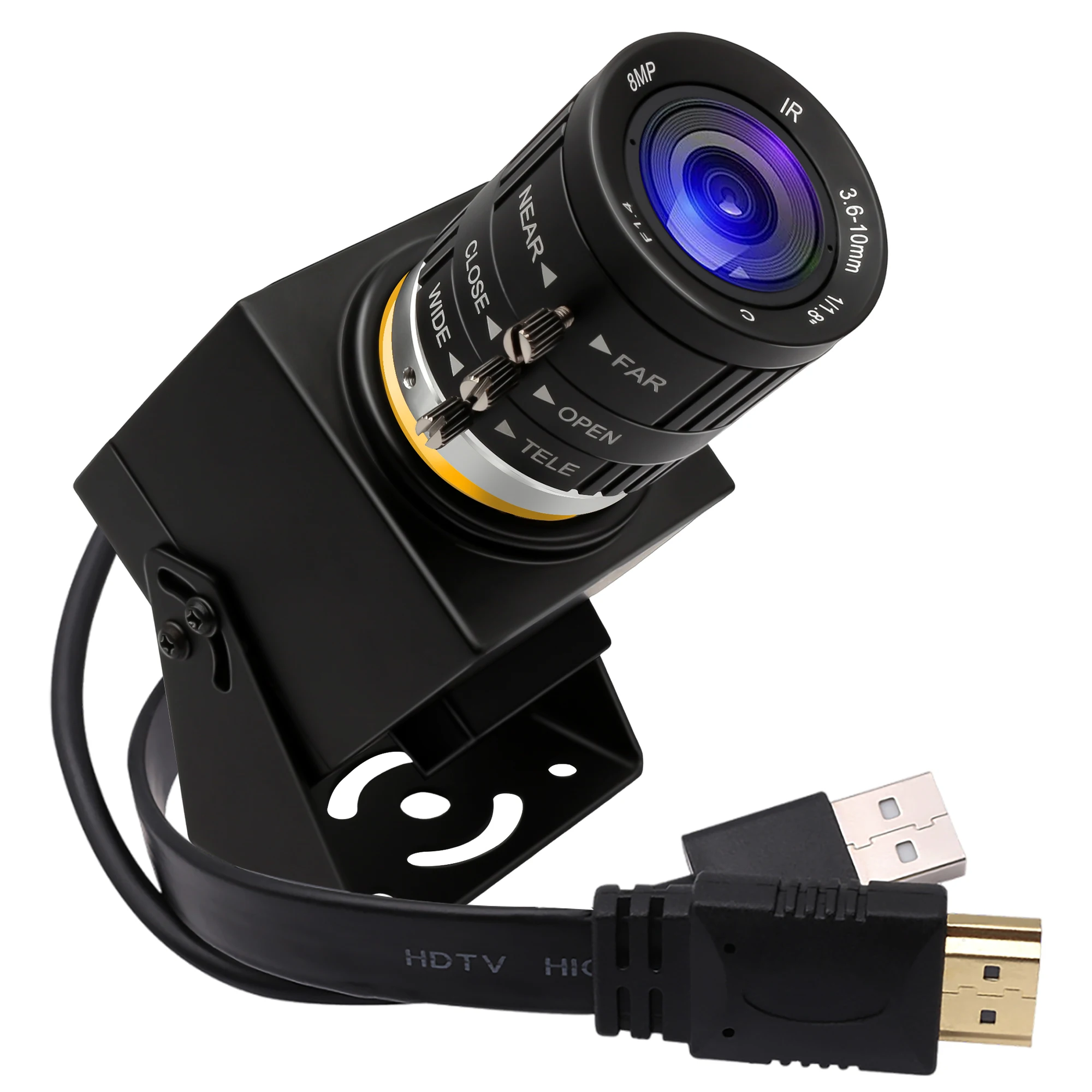 ELP 4K Webcam High Quality Video with 3X Optical Zoom