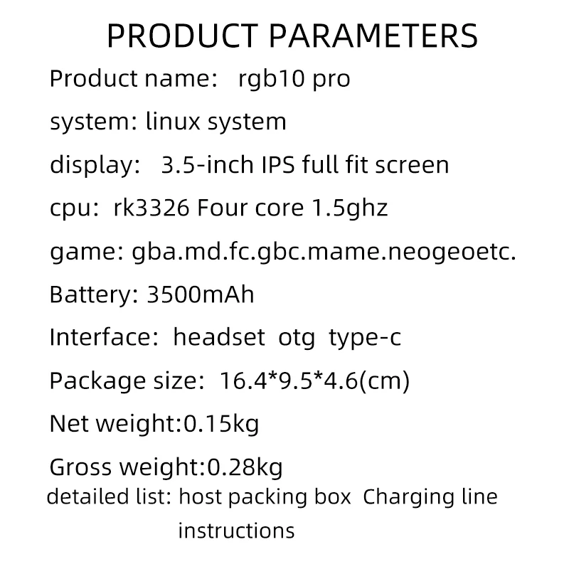 NEW POWKIDDY RGB10 Pro Retro Game Console RK3326 Quad Core Handheld Game Player 128G Universal Video 3D Game Consoles Players