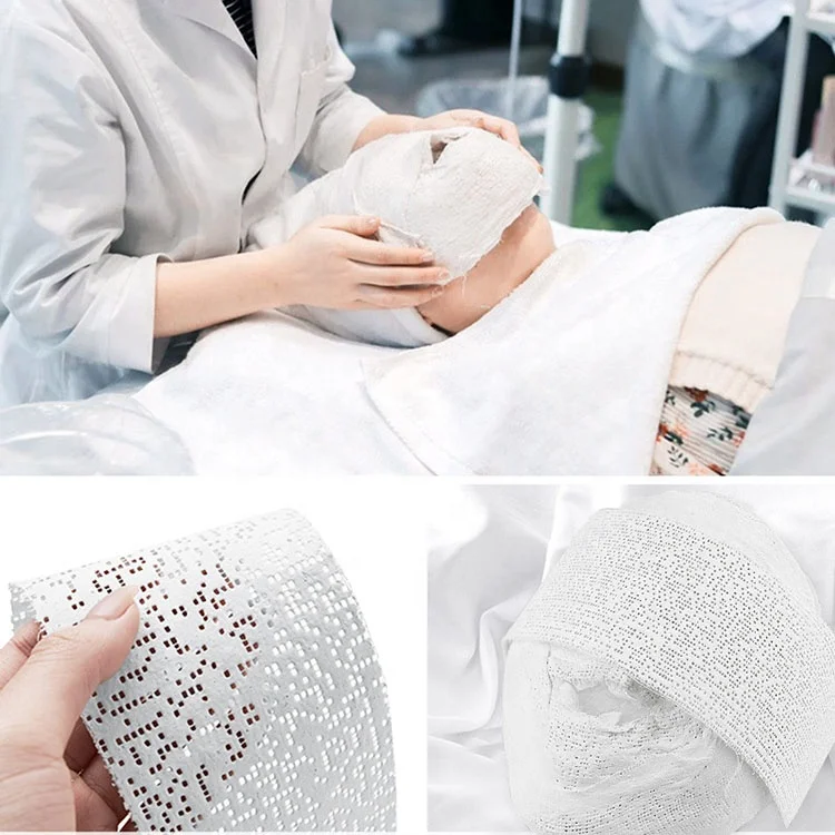 OEM Private Label V Line Face up Mask Beauty Spa Whitening Lifting Plaster Mask 5D V Shape Lifting Slim Face Mummy Mask