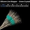 Bouchon de ligne en silicone - Cristal vert