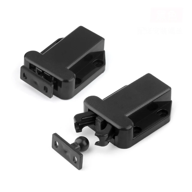 Plastic Door Catch Latch Spring Loaded Door Catch Push to Open for Cabinet