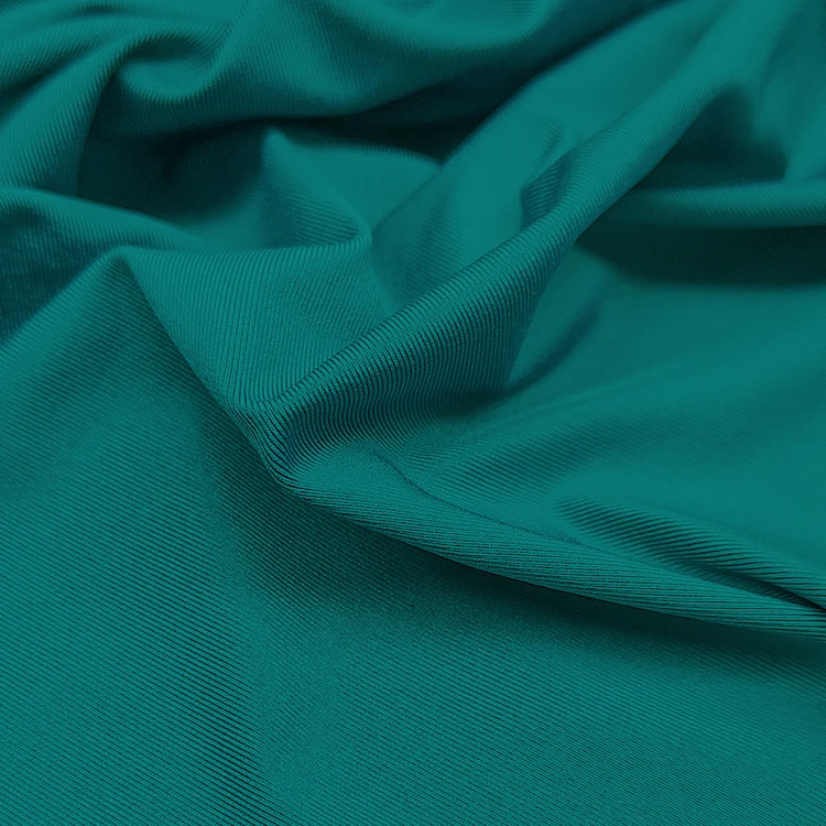 High Stretch Knitted Sportswear Fabric Nylon Material, Solid Nylon Double Knit Fabric for Pants/ factory