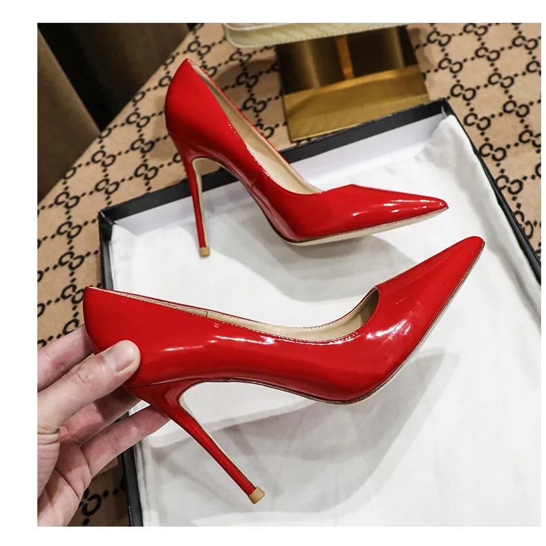 Louis Vuitton Red Patent Leather Eyeline Peep Toe Platform Pumps