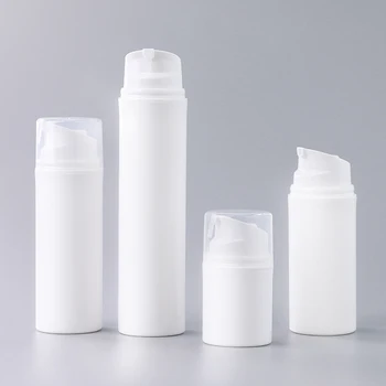 30ml 50ml 100ml 150ml 200ml white pp cosmetic envases airless pump bottle