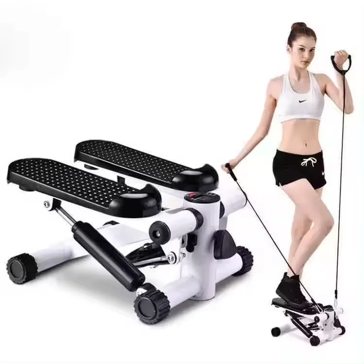 GYMBOPRO Mini Stepper Walking Simulator Exercise Machine with Resistance Band