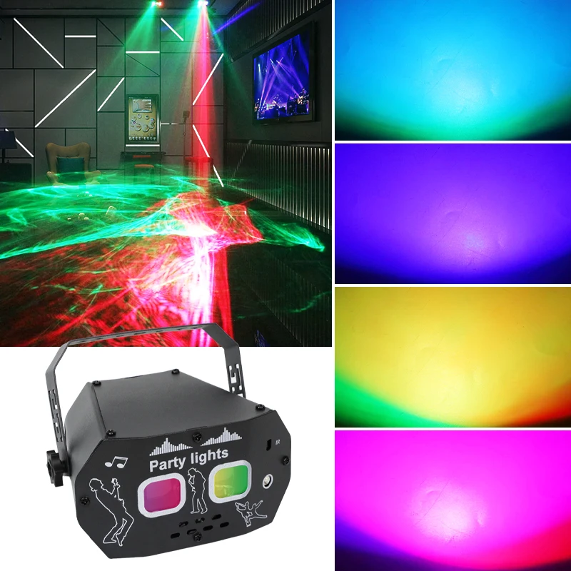 Luce Stroboscopica RGB LED - Con Controllo Suono, Mini Flash Per Feste, DJ, Discoteca, Plug EU - Foto 7