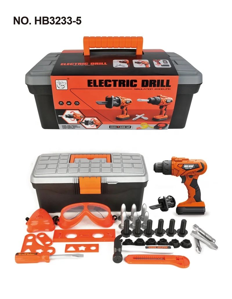 Хит продаж пластиковый детский инструмент для игры забавная игрушка набор ручных инструментов мальчиков