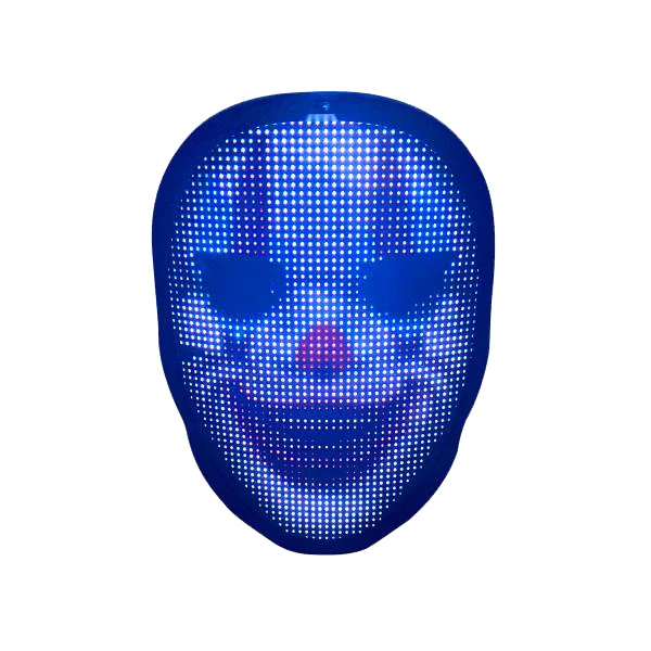 LED Multi-Color Face Mask App Controlled Luminous Christmas Mask for Party Quick Wholesale Delivery