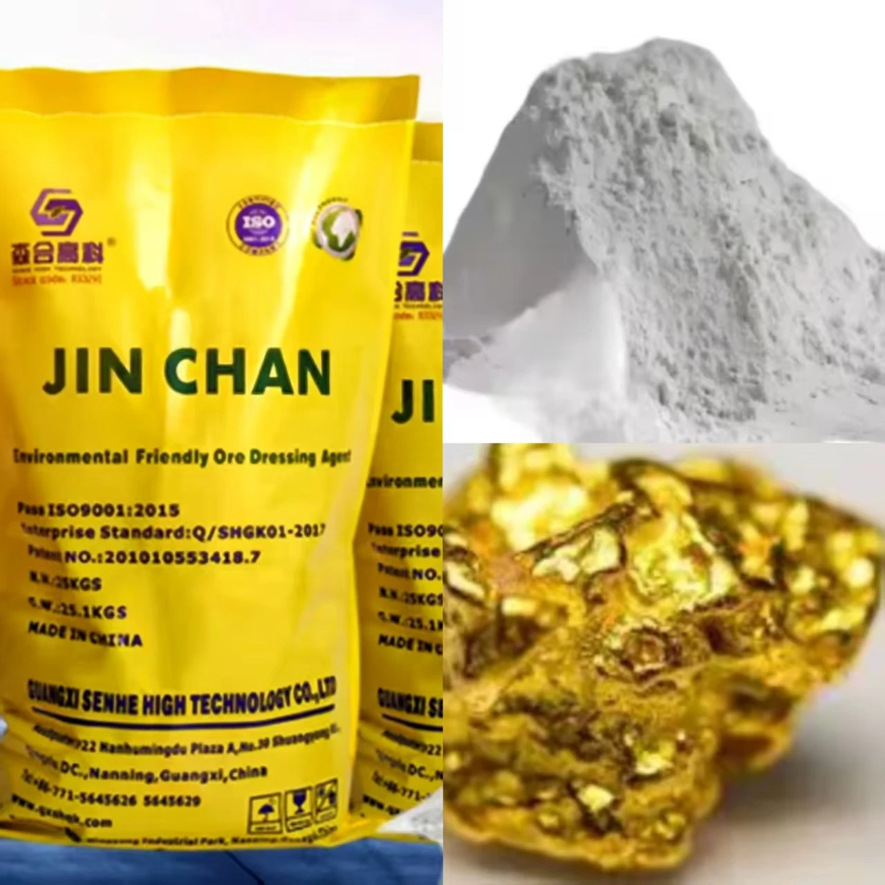 environmental gold dressing agent Jinchan Jin Chan Environmental-friendly Gold Extraction Chemical Auxiliary Agent For Gold Production semi-custom gowns