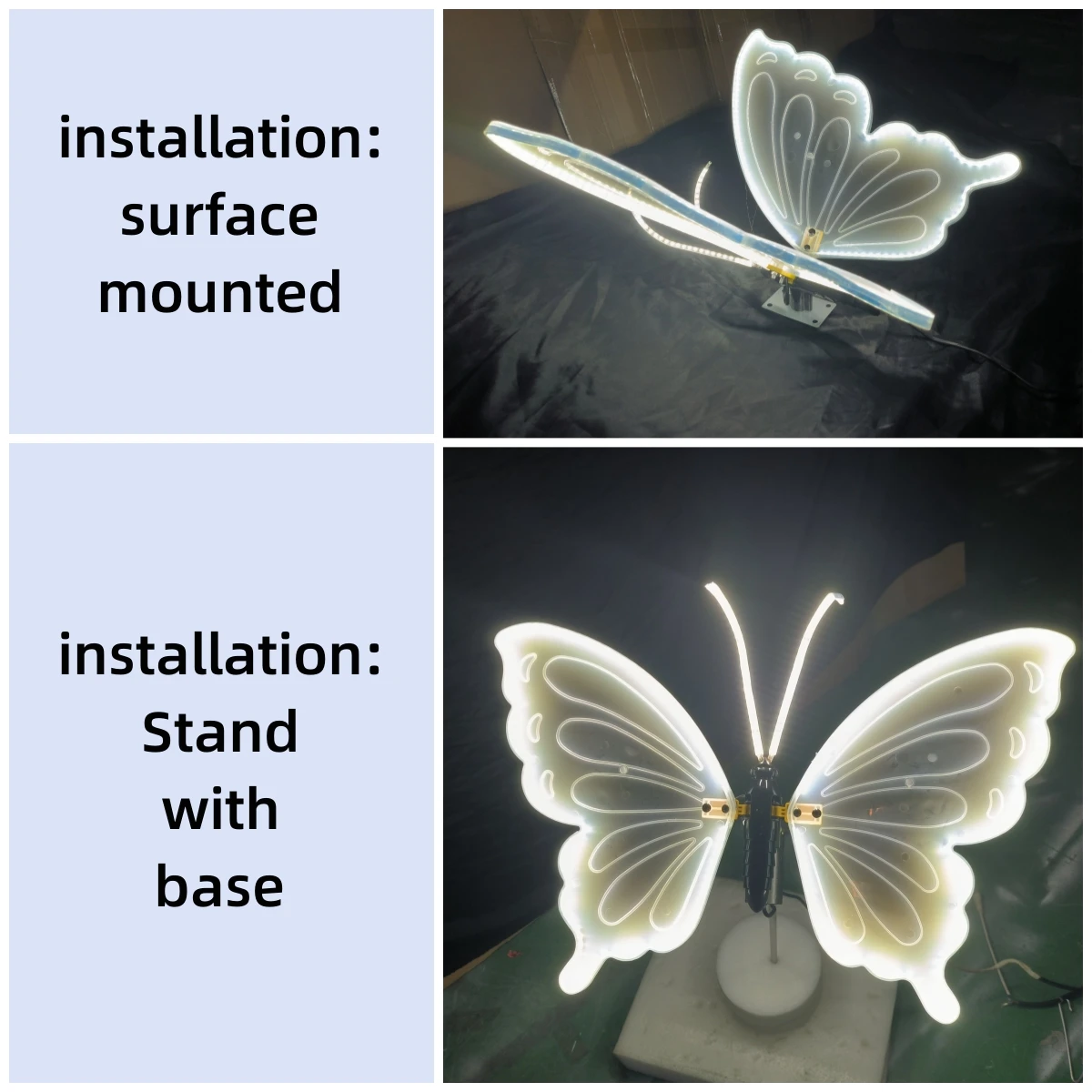 led butterfly garden lights