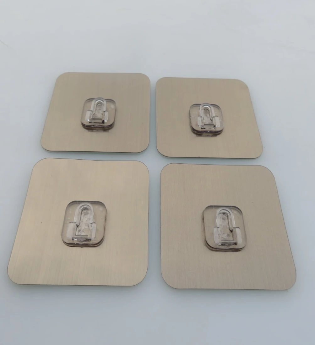 To sample processing traceless paste plastic accessories U - type buckle transparent child mother paste back glue custom details