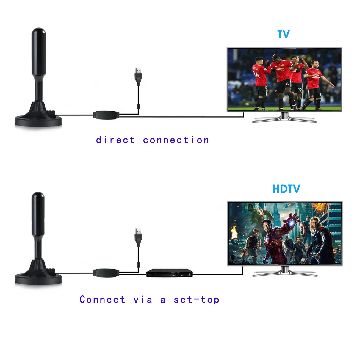 Магнитная антенна с высоким коэффициентом усиления vhf uhf dvb-t цифровая