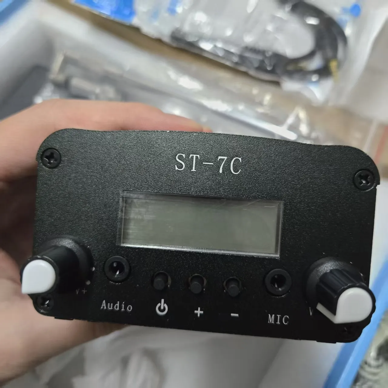 ST-7C Stereo FM Broadcast Transmitter - 7W, 0.5km-3km Range