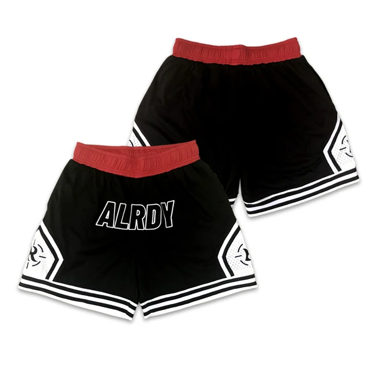 Баскетбольные шорты на заказ, мужские баскетбольные шорты с вышивкой и сублимационным логотипом