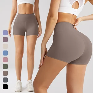 2026 Women's Plus Size Biker Shorts High Waist Stretchy Yoga Leggings Breathable Knitted Fabric Casual Running Seamed Leggings