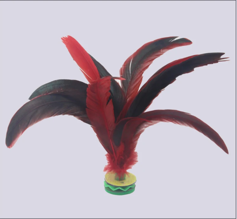 Китайский воланчик Jianzi с красочными перьями для занятий спортом на открытом