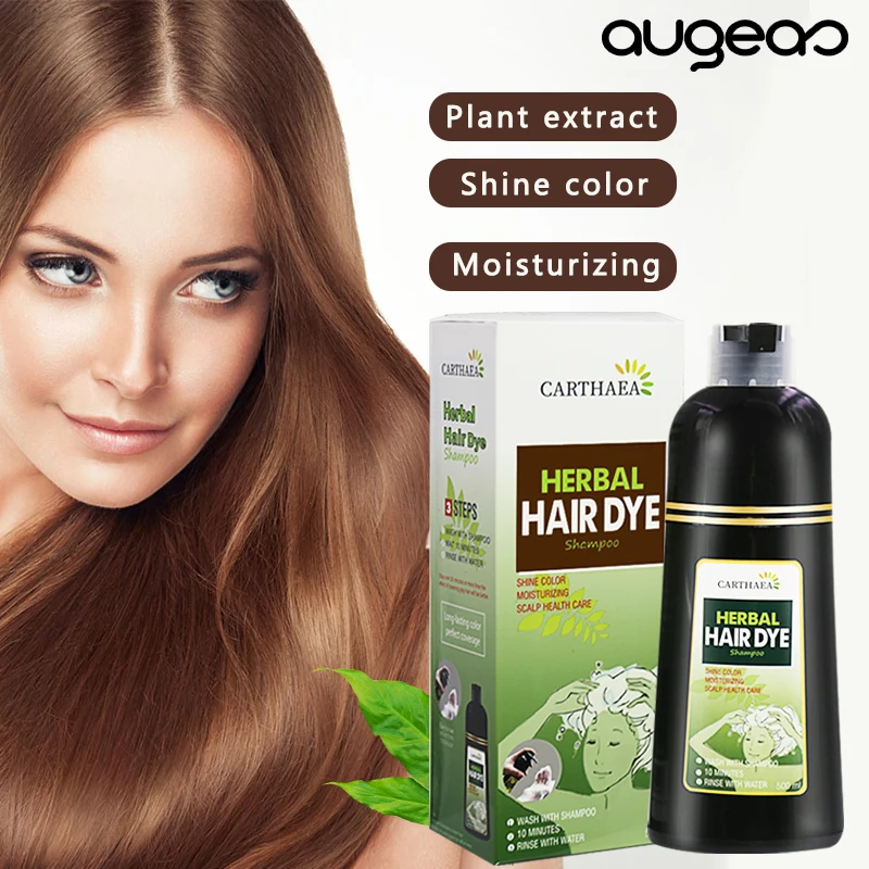 In Stock Ammonia and Ppd Free 500ml Dark Brown Argan Speedy Best Men Vip Dye Natural Fast Black Hair Color Shampoo