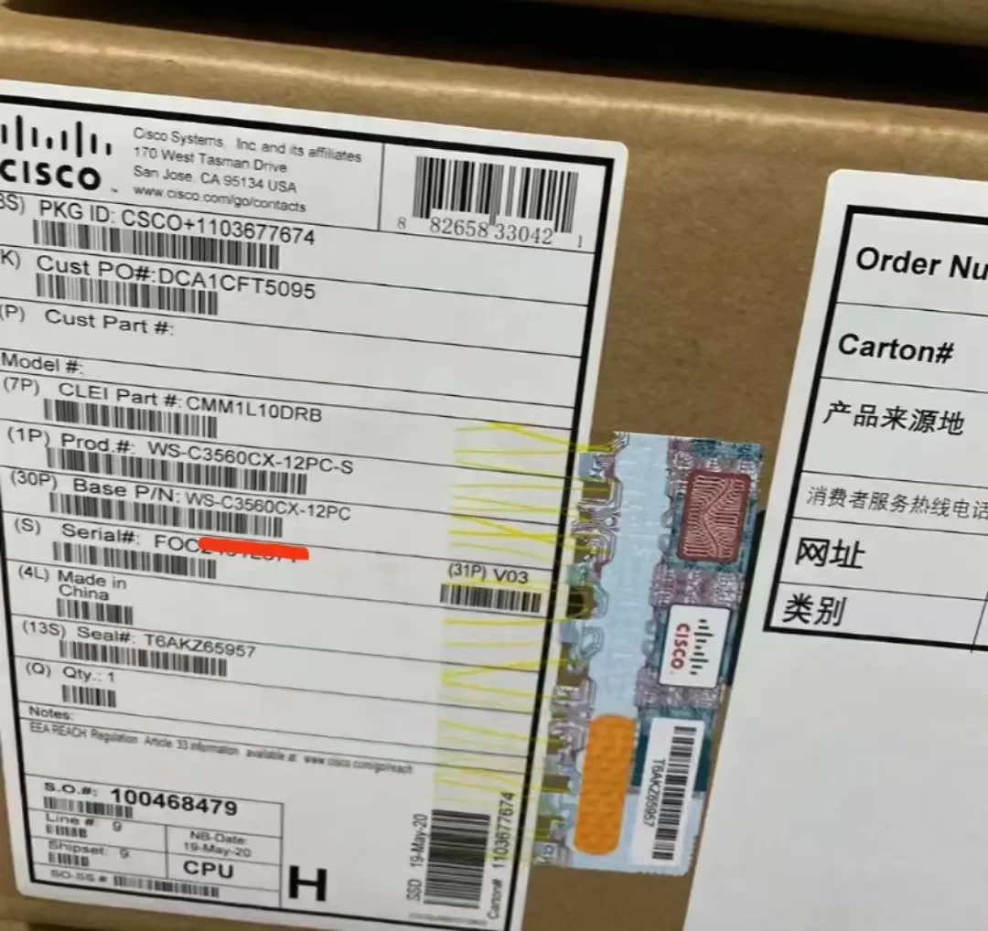Switch Cisco Catalyst WS-C3560CX-12PC-S – 14 Ports, PoE, Occasion