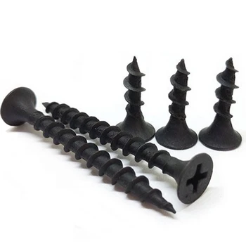 madera negra tornillos , ss ceiling black plasterboard wood screw for ceiling wood