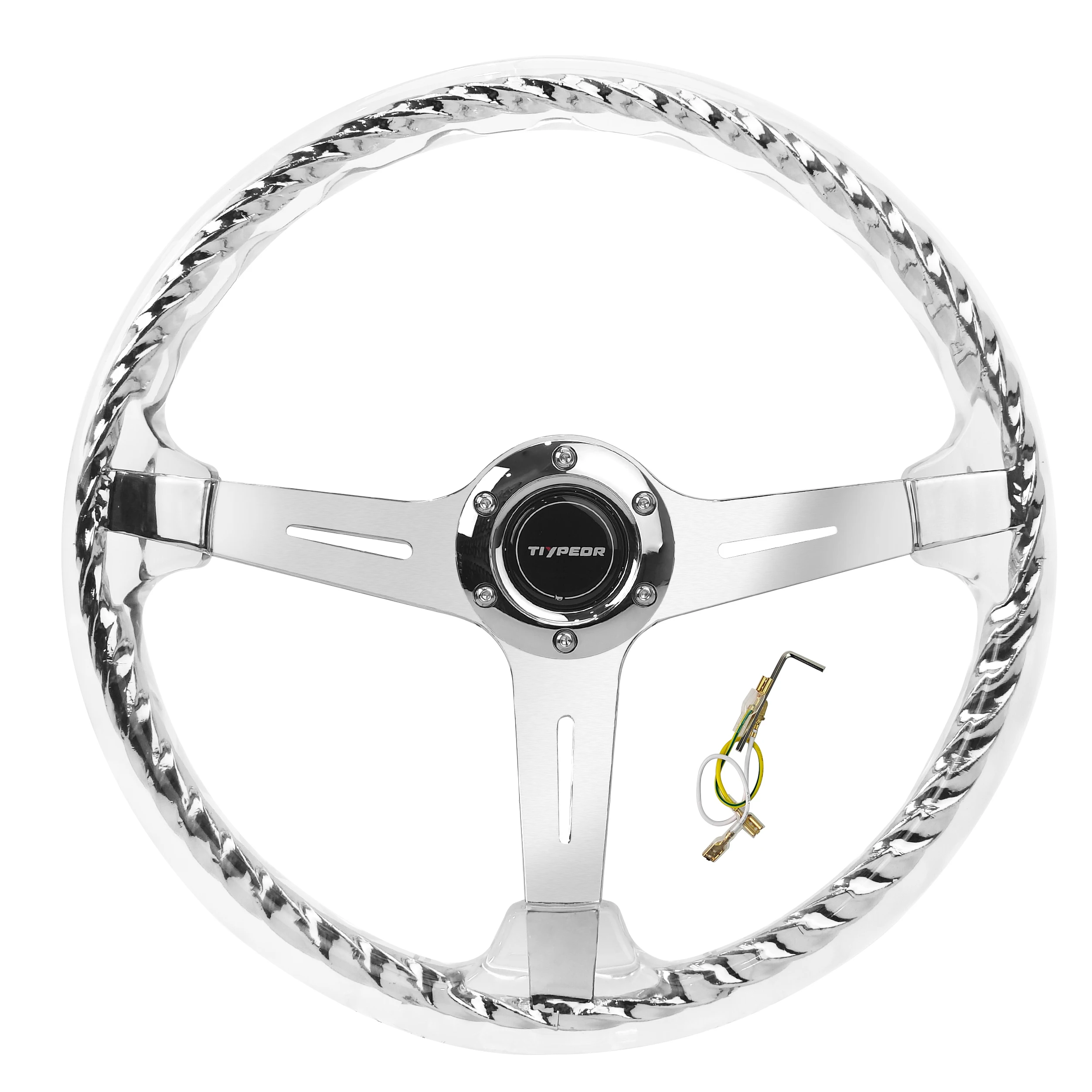 JDM Clear Crystal Steering Wheel Twist Hitman Racing Steering