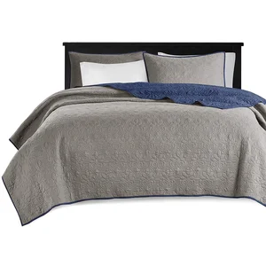 Wholesale Queen Size Microfiber Comforter Bedding Cover Set With 2 Pillow Shams and 1Bedspread