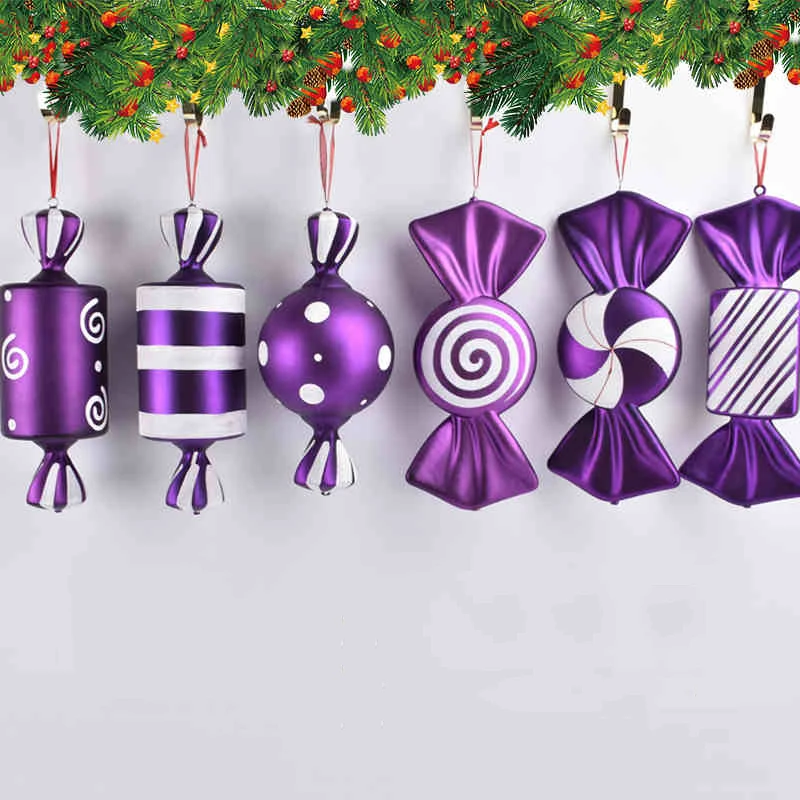 Outdoor  Indoor Shopping Mall Large Hanging Candy Christmas Decoration