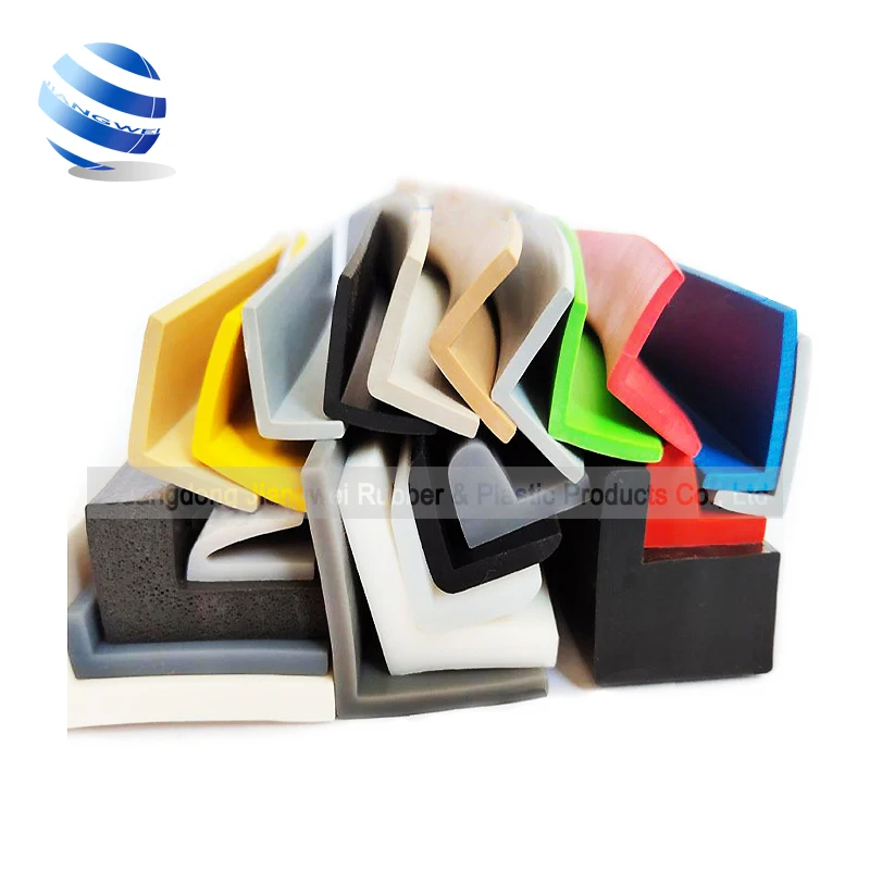 Custom U Type Shape L Shape U-shape 90 Degree Silicone Rubber Countertop Table Edging Protector Strip