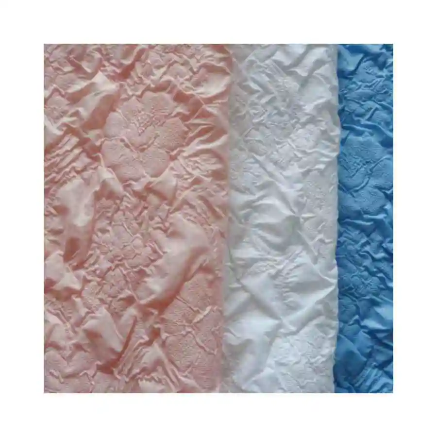 Top Quality 100%polyester Compound Embossed Foam Flower Fabric For ...