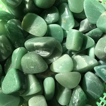 Wholesale Natural Green Jade Stone Aventurine Rough Tumble Stone For Home Decoration