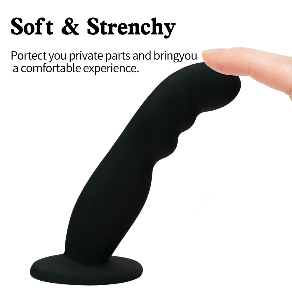 SEXBAY Latest Model Ultra Soft Male Penis Best Suction on the Wall Small Silicone Dildo With Suction Cup Black Sex Toy for Men