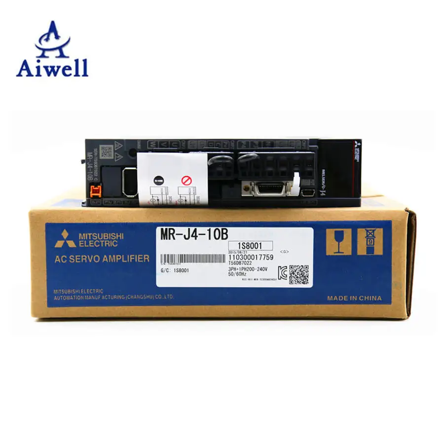 100 ワットのサーボモータドライバ三菱Melservo-J4 0.1KW acサーボ