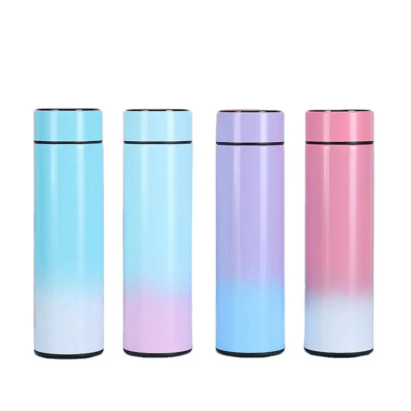 Custom 500ml Smart LED Temperature Display Insulation Stainless Steel Intelligent Vacuum Flask Water Bottle