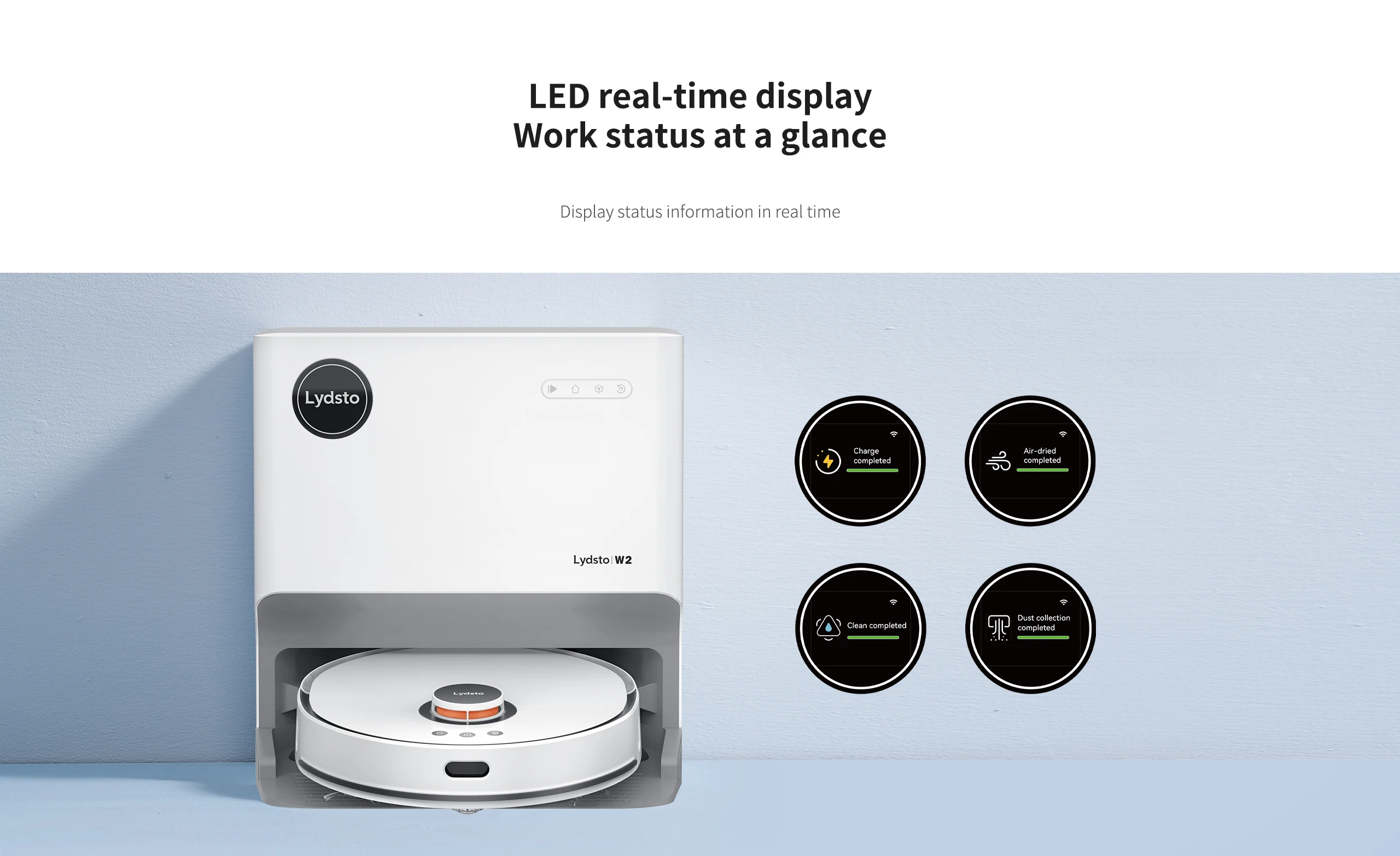 Lydsto W2 Selfcleaning Sweeper Robot Cleaner Smart Multifunction