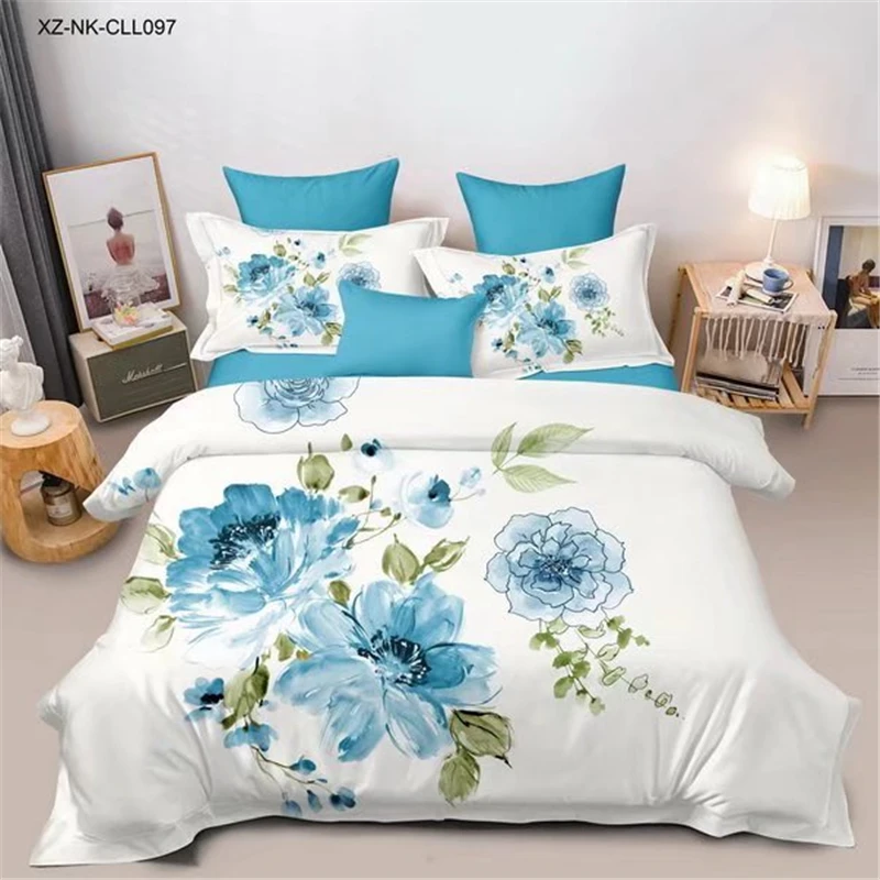 3d Flower Printed Floral bts Design Printing Comforter Cover Bedding Sheet