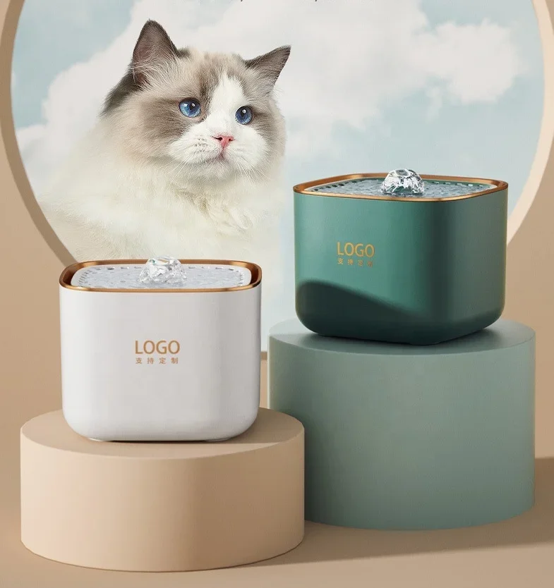 3l Plastic Smart Cat Water Dispenser Fountain With Sensor Dog Cat Water