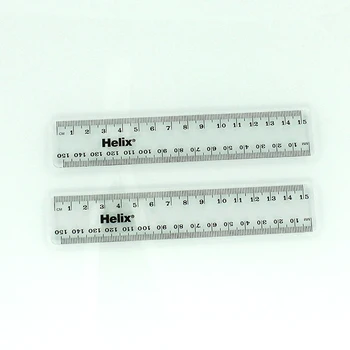 15cm 6inch plastic straight clear scale