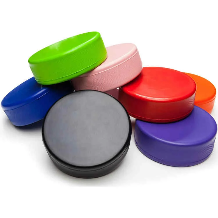 Высокое качество Печать собственный бренд логотип пользовательские цвета резиновый шарик для хоккея с шайбой