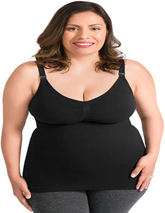 Butterluxe Maternity Built in Bra Ruched Tank