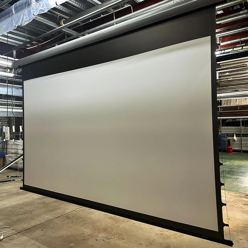 High Quality Electric Projector Screen Motorized Home Cinema MX350 Wall/Ceiling Mounted Projection Screen 90-160 Inch