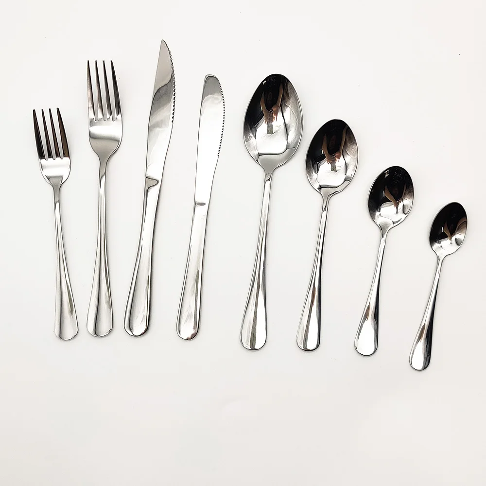 Free Combination Spoon Knife Fork Stainless Steel Dinnerware Tableware Cutlery Set Flatware Sets