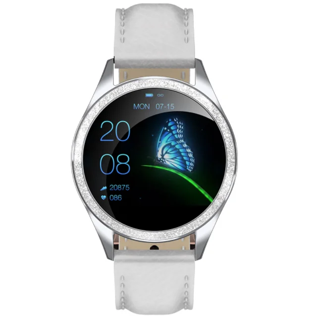 2020Good Quality Smartwatch KW20 with WearHeart APP Heart Rate Blood  Pressure Monitor Smart Watch for Women Ladies