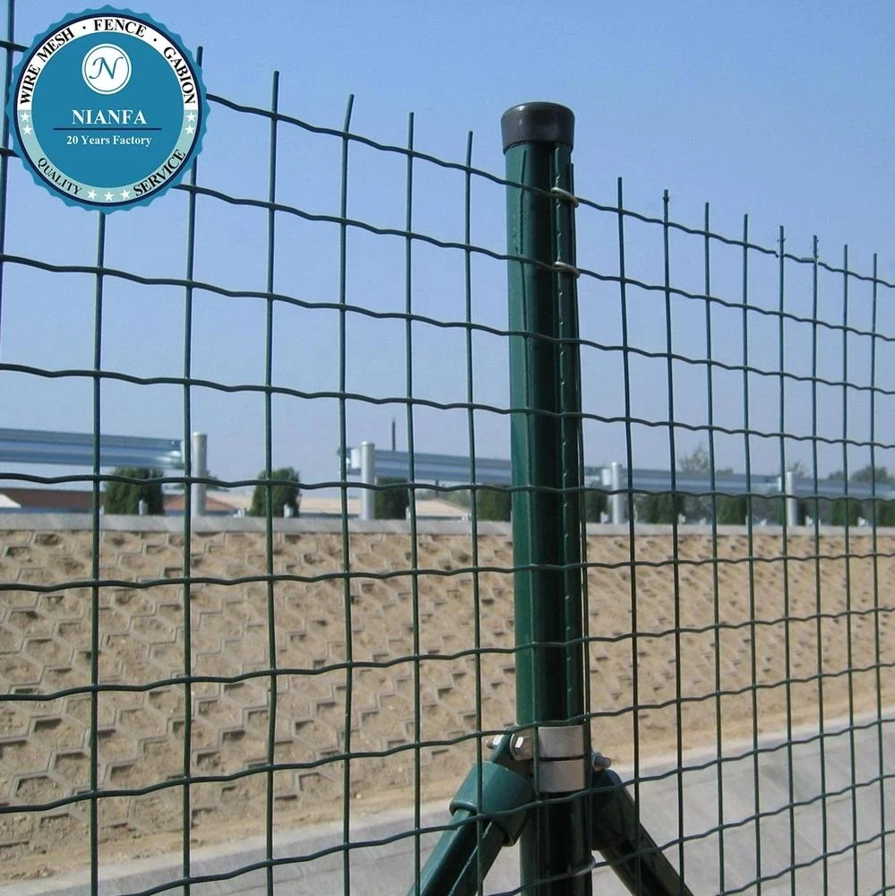 Gi Fence Netting Green PVC Coated Galvanized Steel Wire Mesh/ Farm Used  Cheap Price Green Fence Mesh/ Holland Mesh