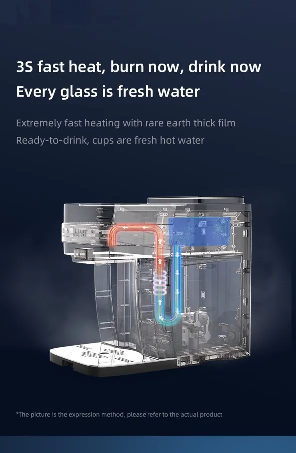 Tesran 2024 New Year Product Hydrogen Water Dispenser Household Hotel Desktop Hot Electrolysis Water Dispenser on Sale