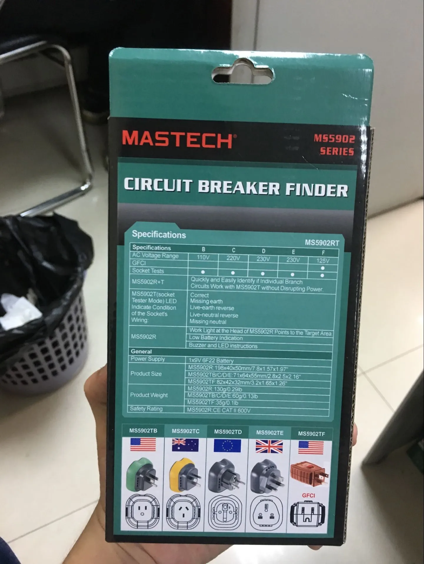 Mastech Ms5902数字断路器led测试仪查找器catii 600v - Buy Mastech Ms5902插座测试仪,数字式断路器 ...