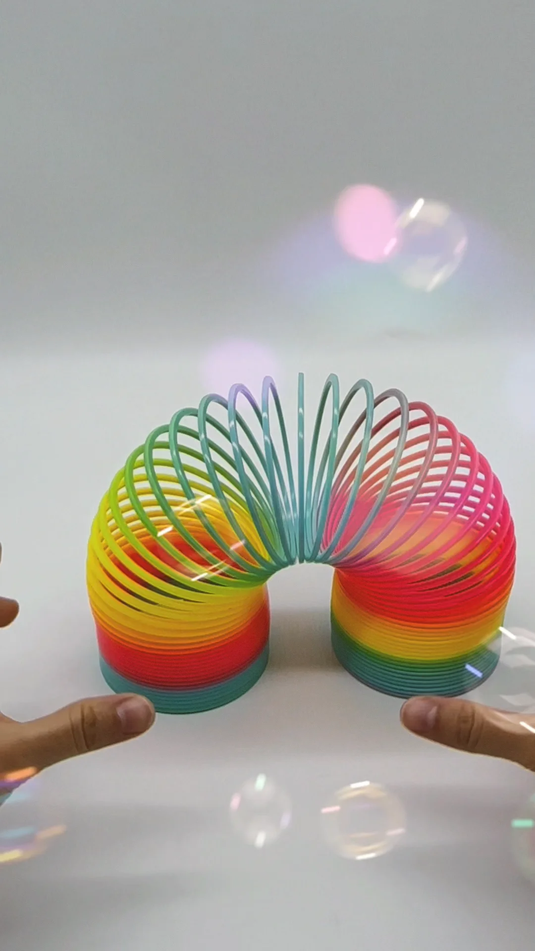 Colorful Color Magic Rainbow Big Plastic Slinkys Walking Toy