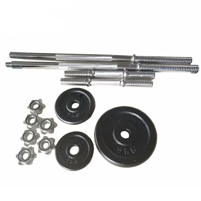 50kg Black Paint Barbell Dumbbell Set With Case Buy Home Gym